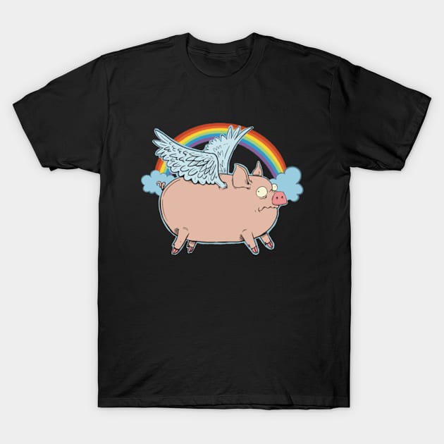 Flying Pig T-Shirt by MattGodwinShop